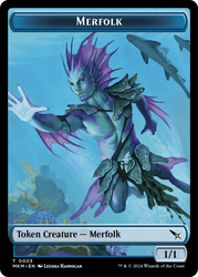 Thopter (0020) // Merfolk Double-Sided Token [Murders at Karlov Manor Tokens]