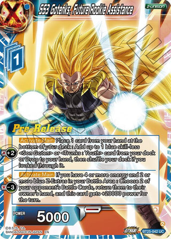 SS3 Gotenks, Future Rookie Assistance (BT25-042) [Legend of the Dragon Balls Prerelease Promos]