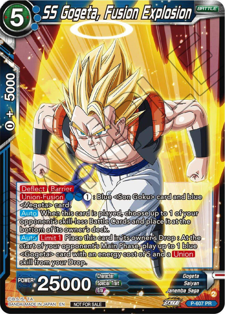 SS Gogeta, Fusion Explosion (Tournament Pack Vol. 8) (P-607) [Promotion Cards]