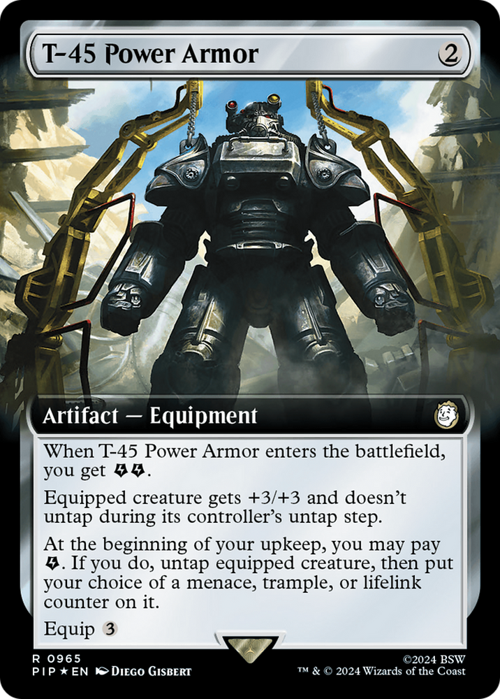 T-45 Power Armor (Extended Art) (Surge Foil) [Fallout]