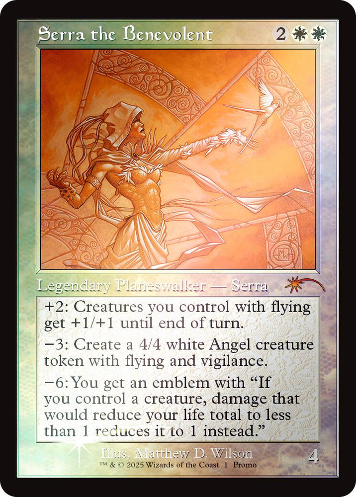 Serra the Benevolent (Retro Frame) [Secret Lair Drop Series]