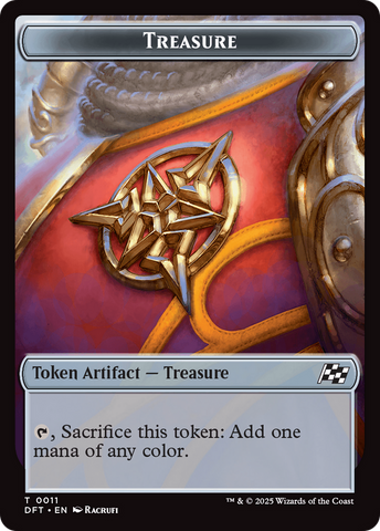 Nalaar Aetherjet // Treasure Double-Sided Token [Aetherdrift Tokens]