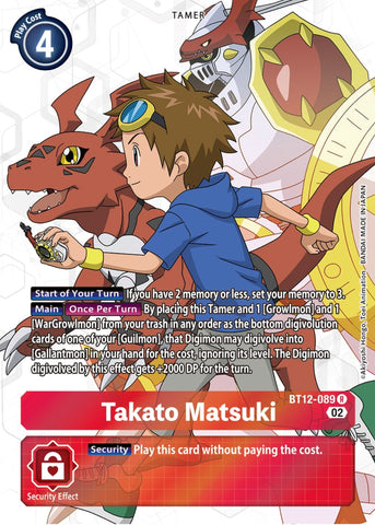 Takato Matsuki [BT12-089] (Alternate Art) [Across Time]