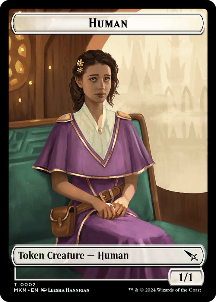 Human // Ogre Double-Sided Token [Murders at Karlov Manor Commander Tokens]