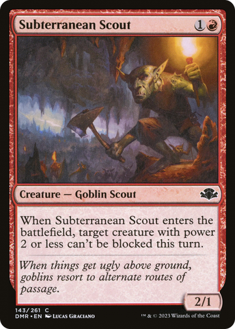 Subterranean Scout [Dominaria Remastered]